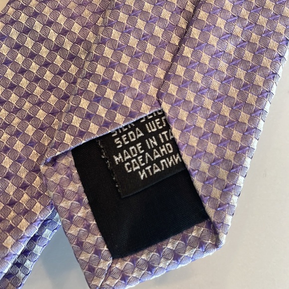Hugo Boss - Boss - Mens Silk Tie - Lavender - Picture 4 of 4